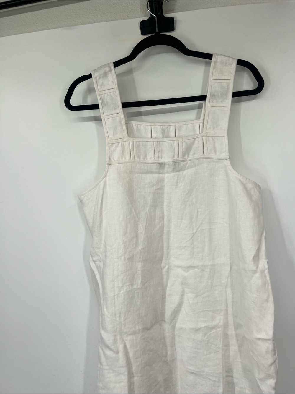 Madewell Embroidered Tank Mini Dress in Eyelet White Linen NWT - Picture 6 of 10
